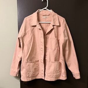 Dex Blush Utility Jacket with Front Pockets